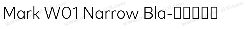 Mark W01 Narrow Bla字体转换
